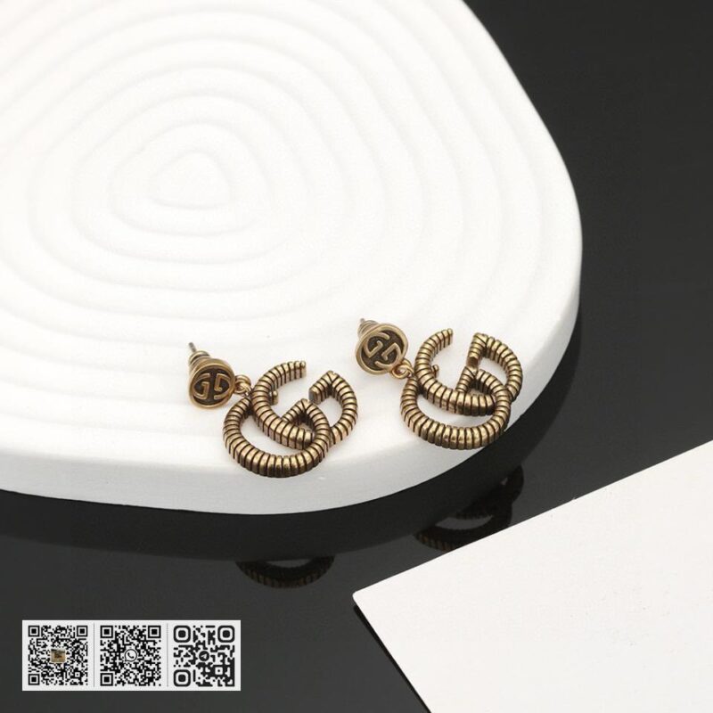 Gucci 双G 耳环 925纯银针(DE37) - Image 2