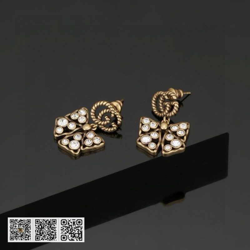 Gucci 双G蝴蝶结耳环 (5629) - Image 2