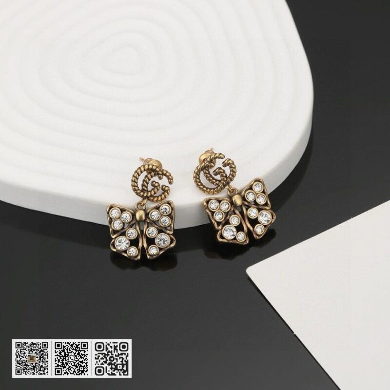 Gucci 双G蝴蝶结耳环 (5629) - Image 4