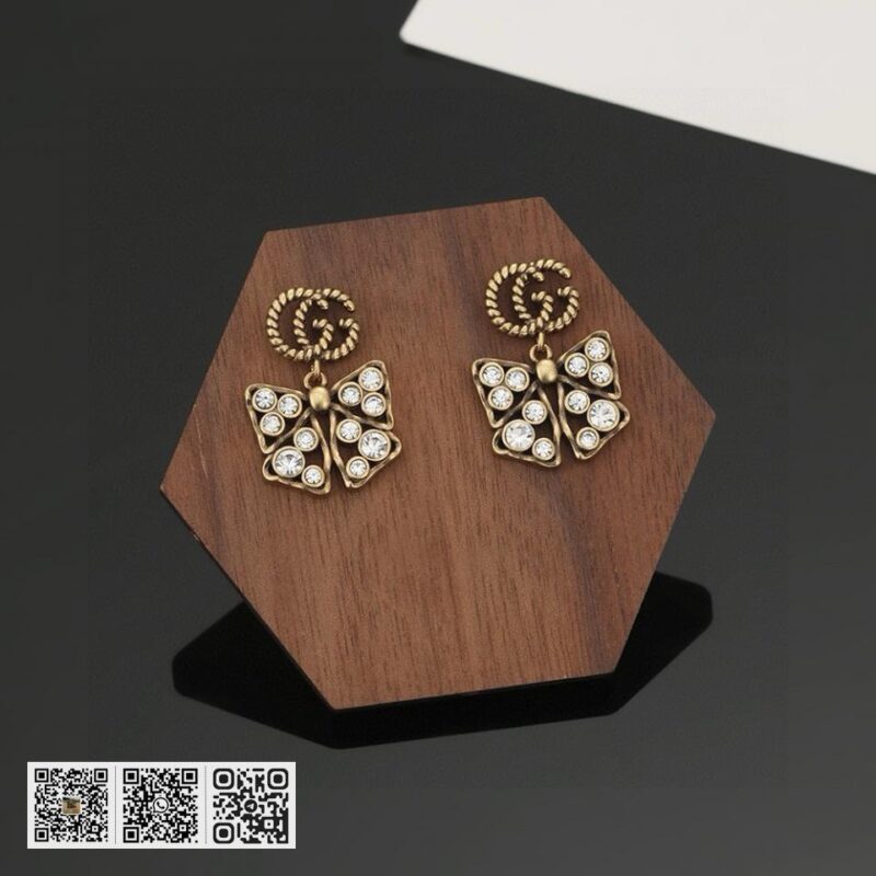 Gucci 双G蝴蝶结耳环 (5629) - Image 5