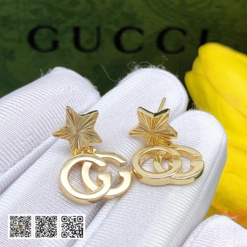 Gucci 新款GG 光面星星耳环(B9CE) - Image 5