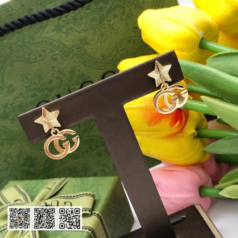 Gucci 新款GG 光面星星耳环(B9CE) - Image 7