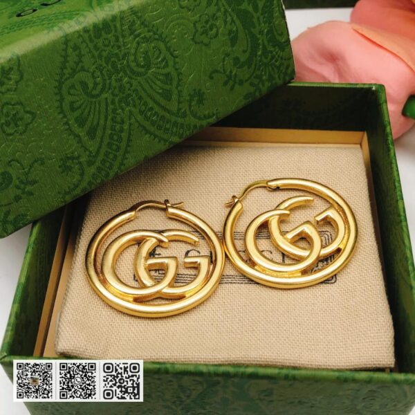 Gucci 新款光面圆形耳环(CC39)