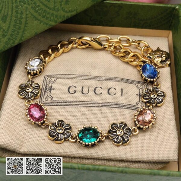 Gucci GG时尚彩钻手链 (4247)