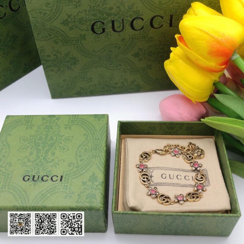 Gucci 古驰花朵粉红色手链 (5240) - Image 6
