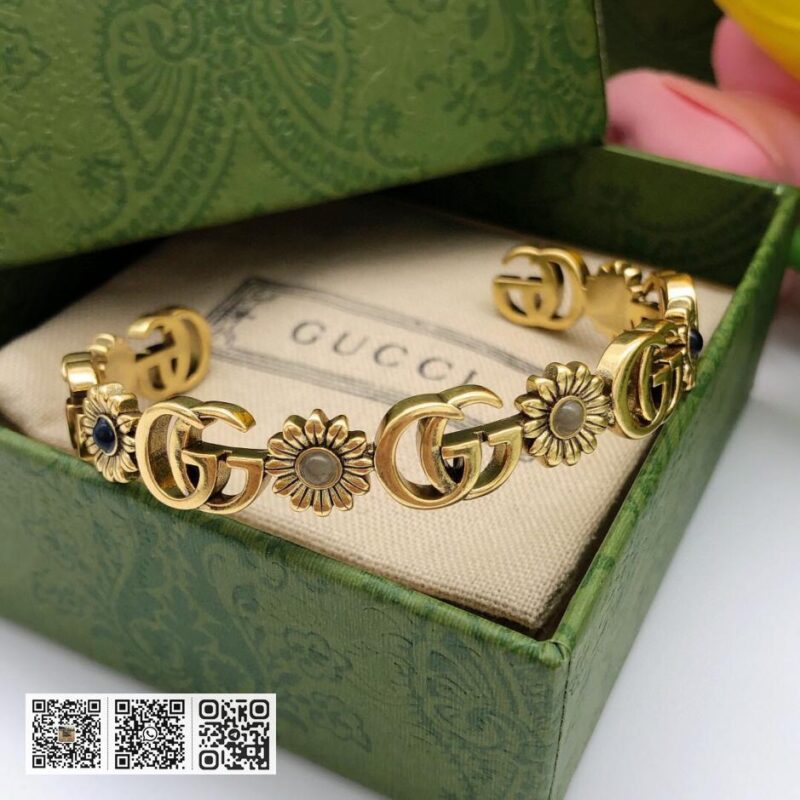 Gucci 手镯新款GG太阳花手镯209D) - Image 2