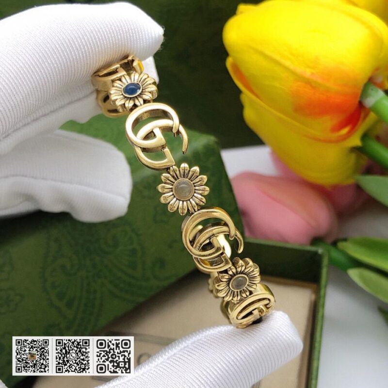 Gucci 手镯新款GG太阳花手镯209D) - Image 3