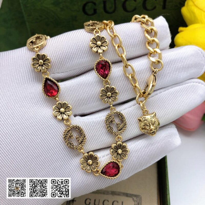 Gucci 新款双G互扣式花朵项链(931C) - Image 3