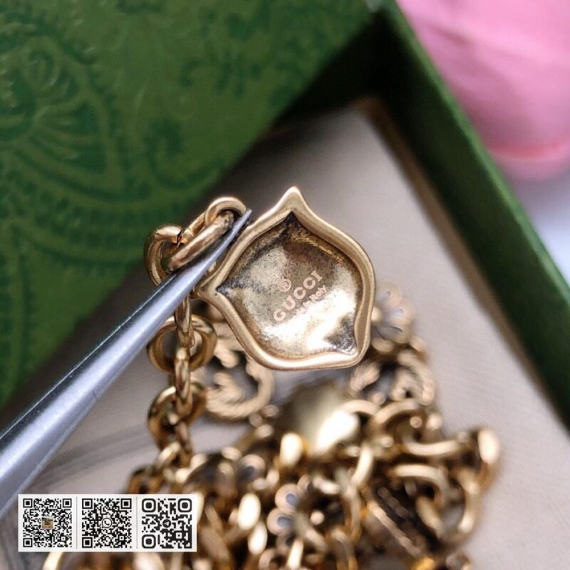 Gucci 新款双G互扣式花朵项链(931C) - Image 7