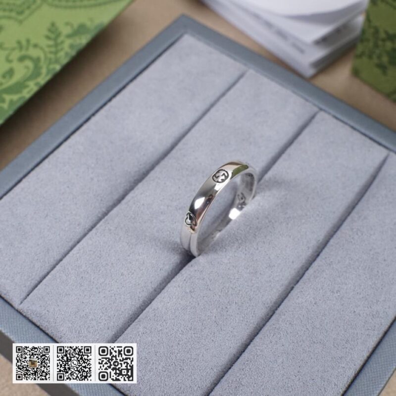 通体925纯银 Gucci 花鸟戒指-爱无畏对戒 情侣戒指花鸟系列(84DB) - Image 3