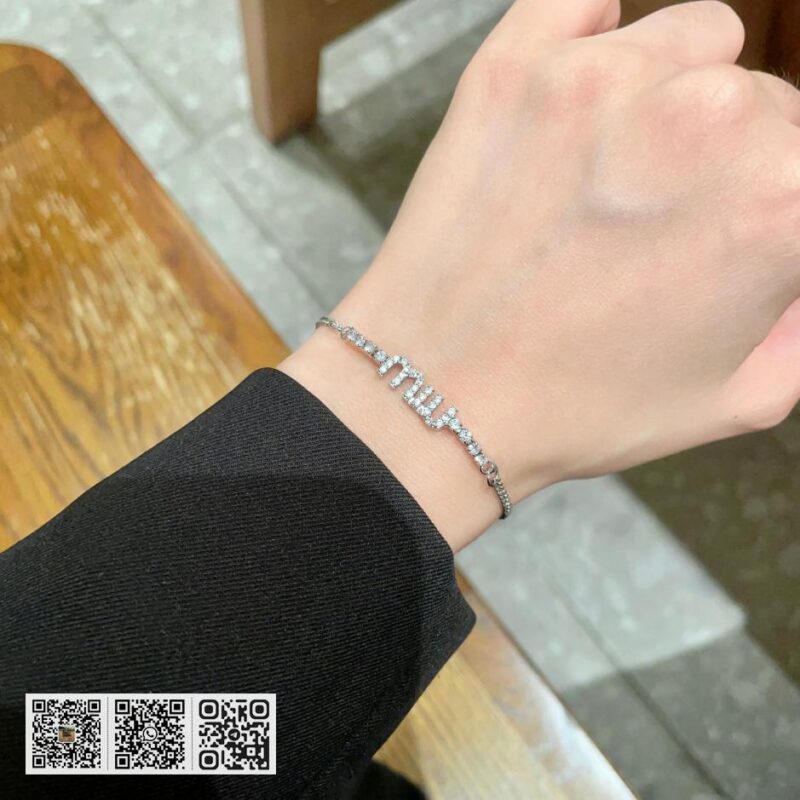 Miu miu 满钻字母手链(3455) - Image 4