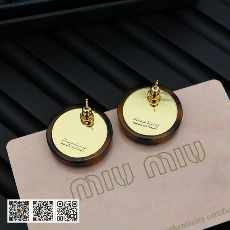 Miu Miu 珐琅款耳环(8F85) - Image 4