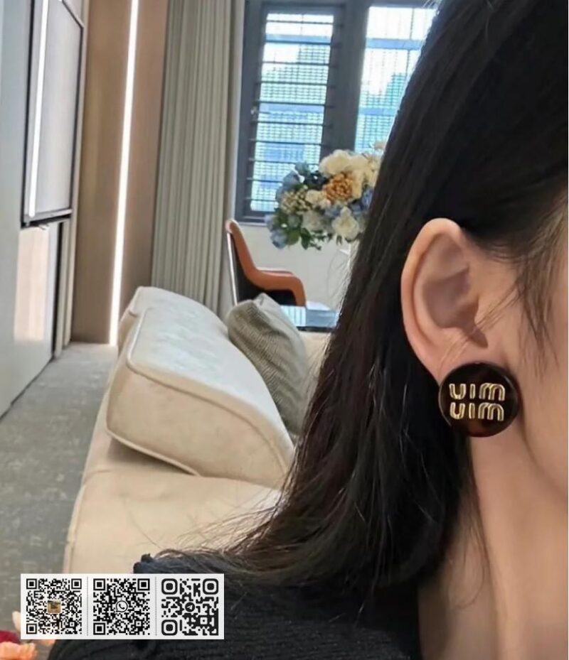 Miu Miu 珐琅款耳环(8F85) - Image 8