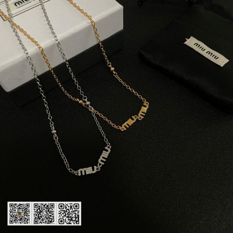 Miu miu 字母项链(8A56) - Image 2