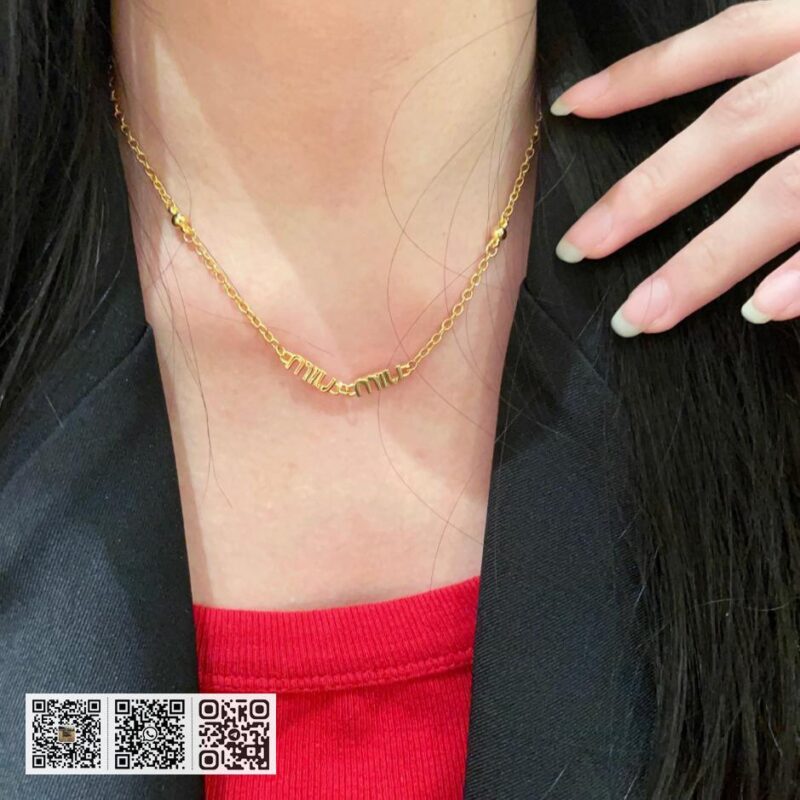 Miu miu 字母项链(8A56) - Image 5