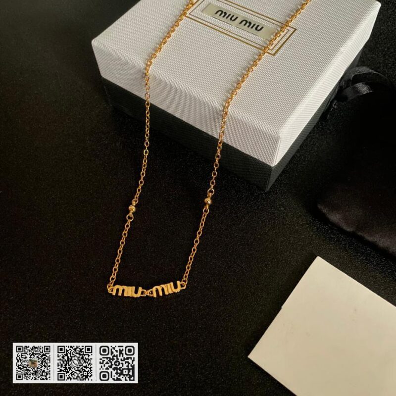 Miu miu 字母项链(8A56) - Image 9