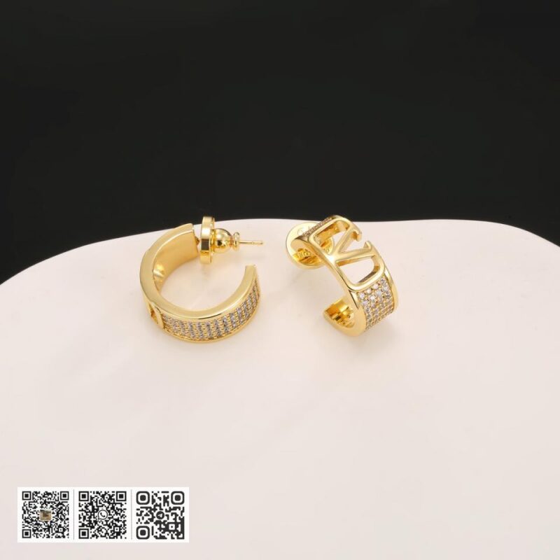 Valentino 华伦天奴 标志V字 耳环(C7BB) - Image 5
