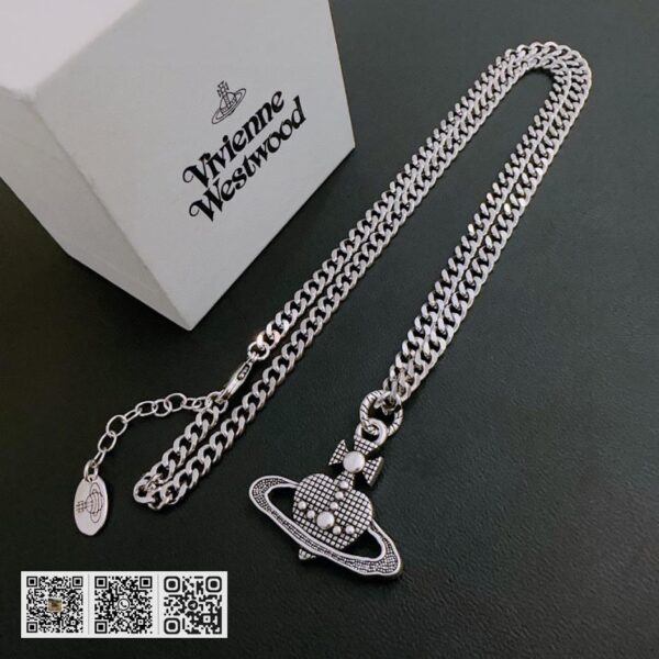 Vivienne Westwood 高质量经典大土星项链男女同款(A59D)