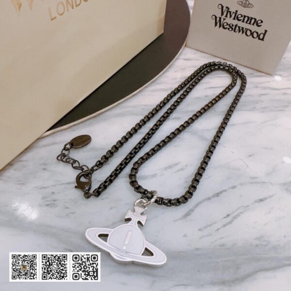 Vivienne Westwood 高质量经典大土星项链男女同项链 (8F73)