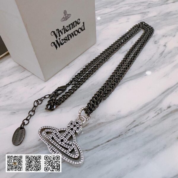 Vivienne Westwood 高质量经典大土星项链男女同项链 (3693)