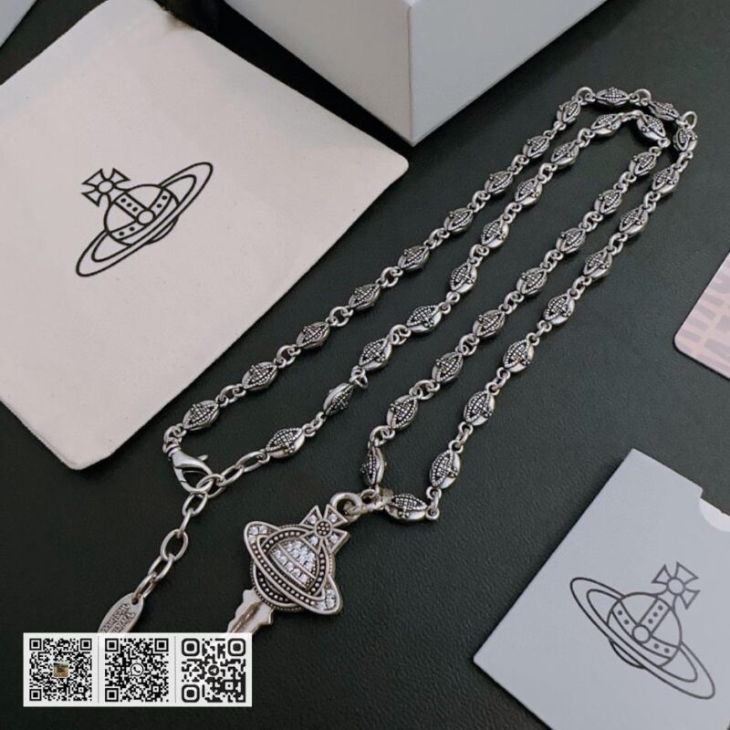 Vivienne Westwood 高质量经典大土星项链男女同款(1BC9)
