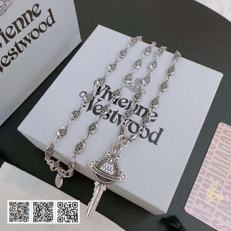 Vivienne Westwood 高质量经典大土星项链男女同款(1BC9) - Image 3