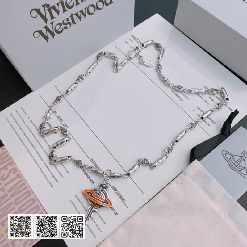 Vivienne Westwood 高质量经典大土星项链男女同款(32F0) - Image 2