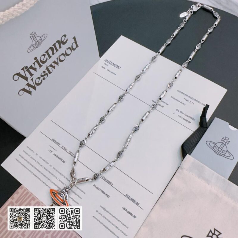 Vivienne Westwood 高质量经典大土星项链男女同款(32F0) - Image 6