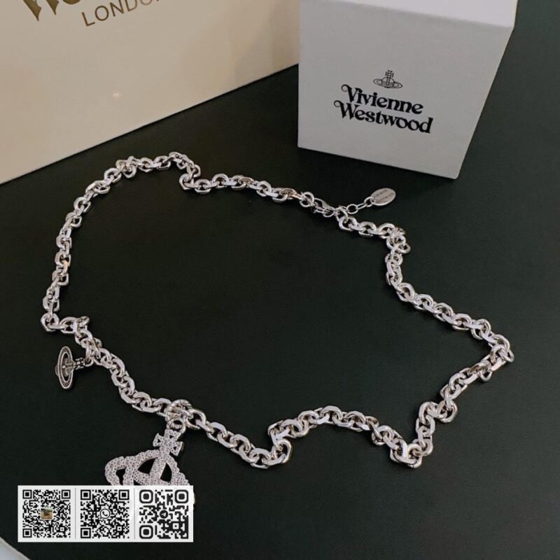 Vivienne Westwood 高质量经典大土星项链男女同款(9510) - Image 2