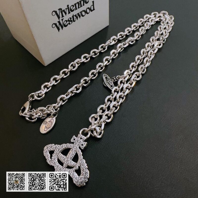 Vivienne Westwood 高质量经典大土星项链男女同款(9510) - Image 4