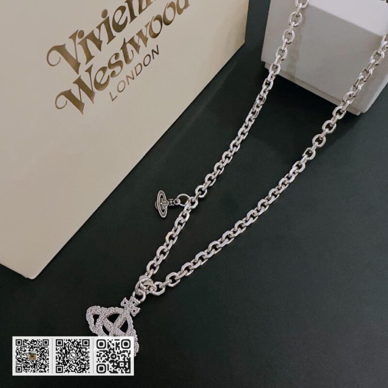 Vivienne Westwood 高质量经典大土星项链男女同款(9510) - Image 6