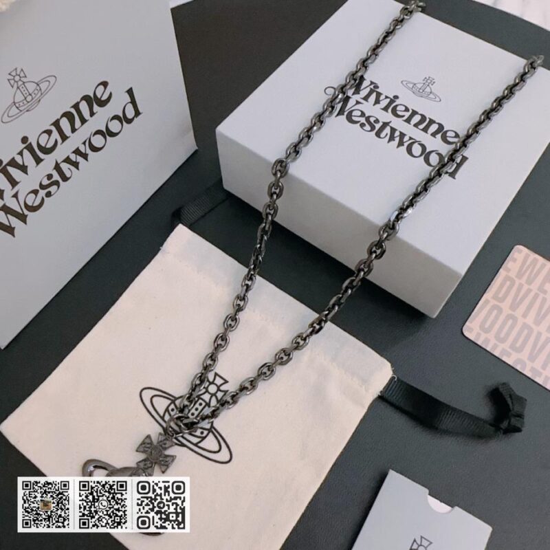 Vivienne Westwood 高质量经典大土星项链男女同款(714A)