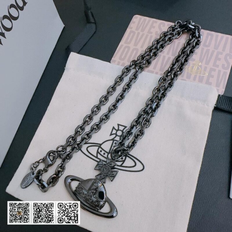 Vivienne Westwood 高质量经典大土星项链男女同款(714A) - Image 2