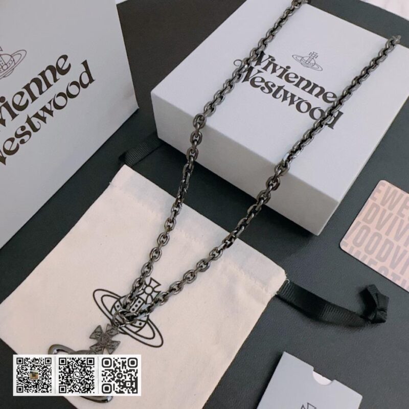 Vivienne Westwood 高质量经典大土星项链男女同款(714A) - Image 4