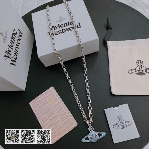 Vivienne Westwood 高质量经典大土星项链男女同款(BA0E)