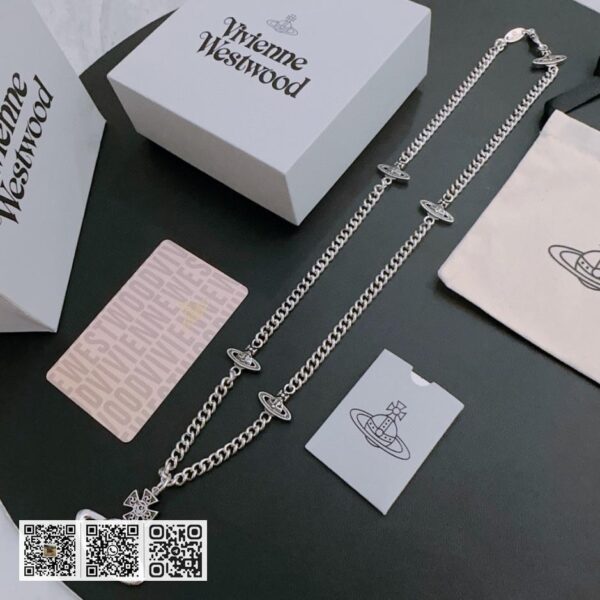 Vivienne Westwood 高质量经典大土星项链男女同款(380C)