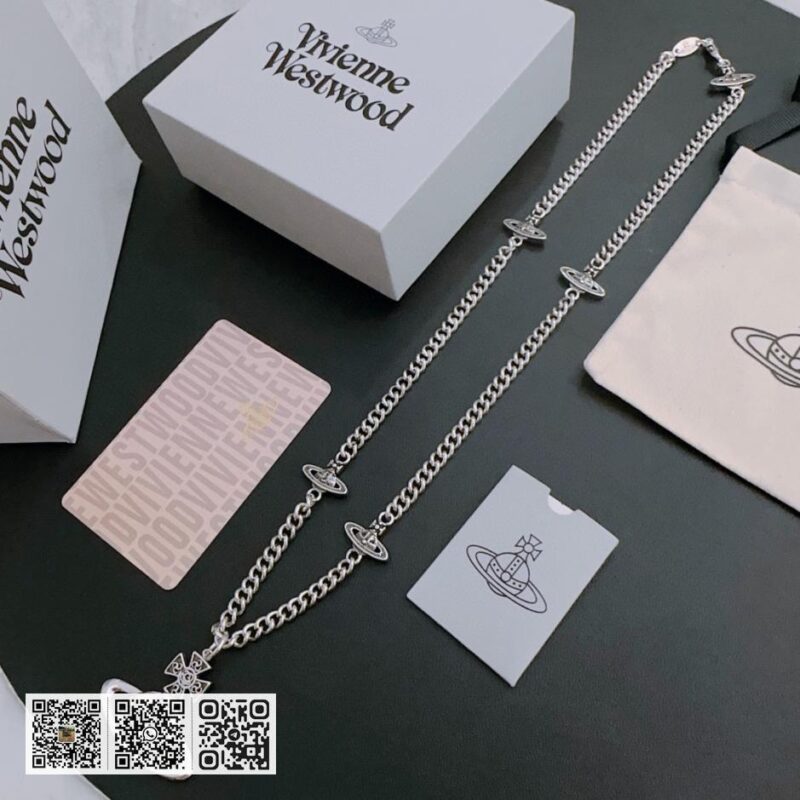 Vivienne Westwood 高质量经典大土星项链男女同款(380C)
