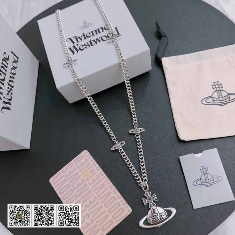 Vivienne Westwood 高质量经典大土星项链男女同款(380C) - Image 2