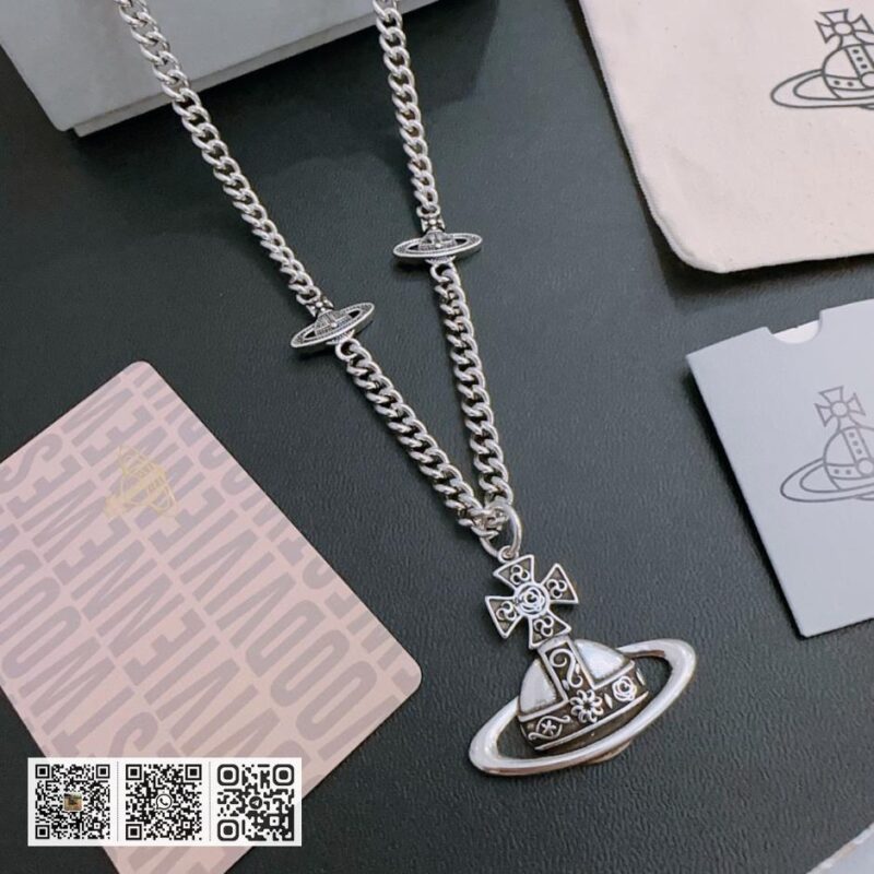 Vivienne Westwood 高质量经典大土星项链男女同款(380C) - Image 5