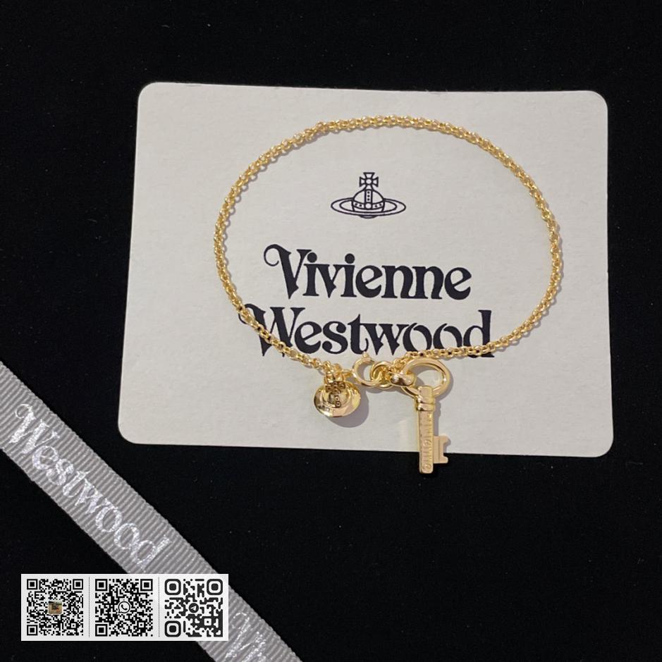 Vivienne Westwood 土星双吊坠项链 手链 (C4F7) - Image 3