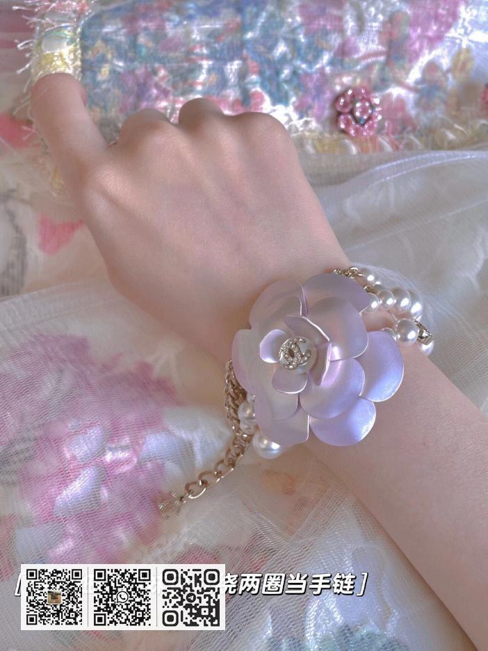 Chanel粉红山茶花choker 项链 - Image 9