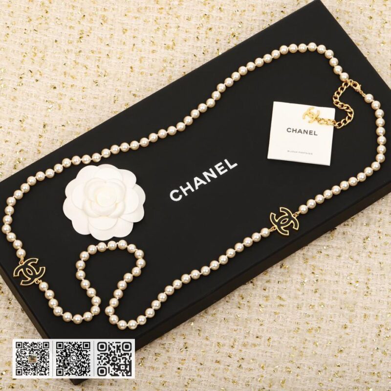 Chanel双c珍珠毛衣链 - Image 2