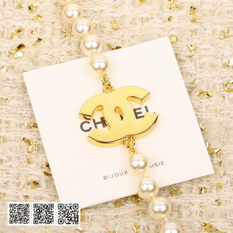 Chanel双c珍珠毛衣链 - Image 3