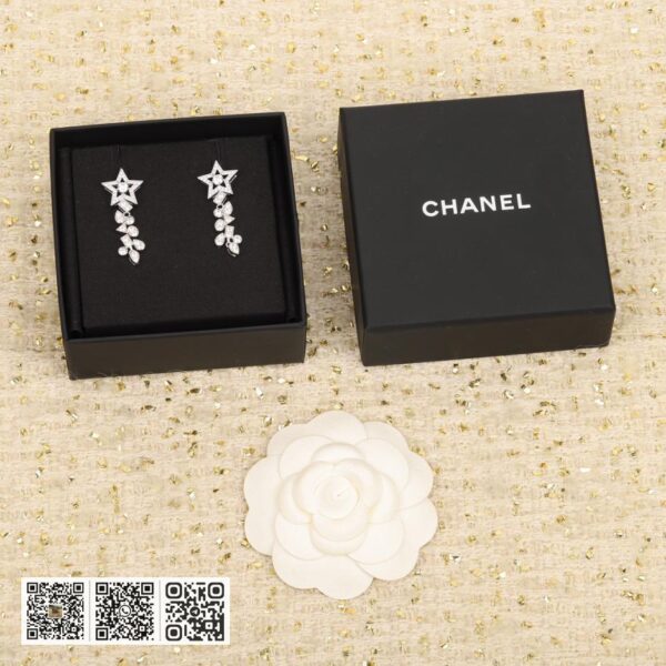 Chanel五角星流苏耳环 可订做18K真金真钻版