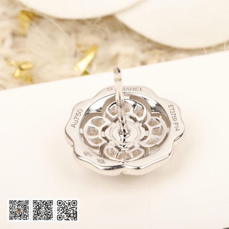 Chanel山茶花耳环 可订做真金真钻 - Image 7