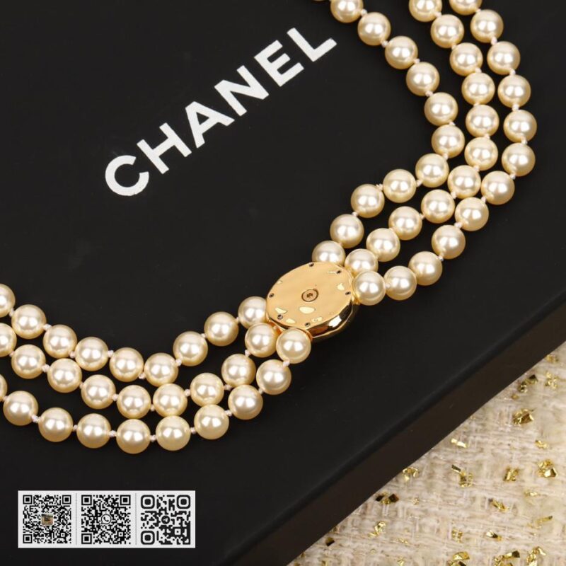 Chanel 纽扣双C珍珠腰链 - Image 4