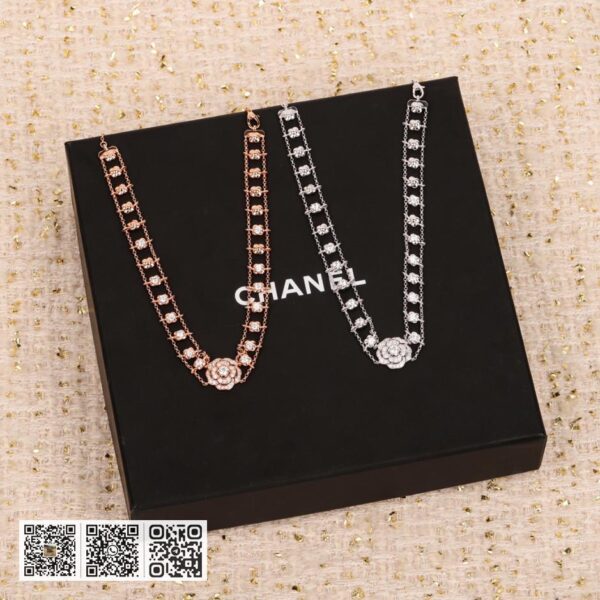 Chanel山茶花项链 可订做真金真钻 BOUTON DE CAMéLIA项链