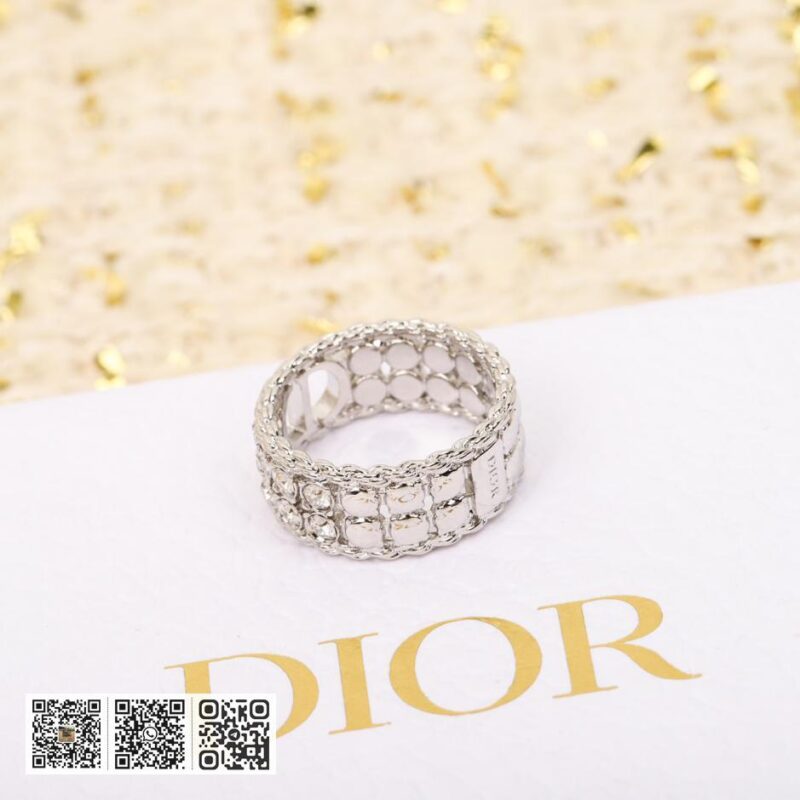 Dior 3层珠钻戒指 - Image 4