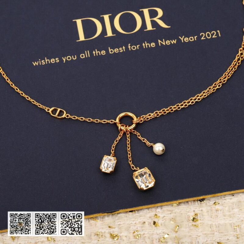 Dior 一珠两钻项链 - Image 2