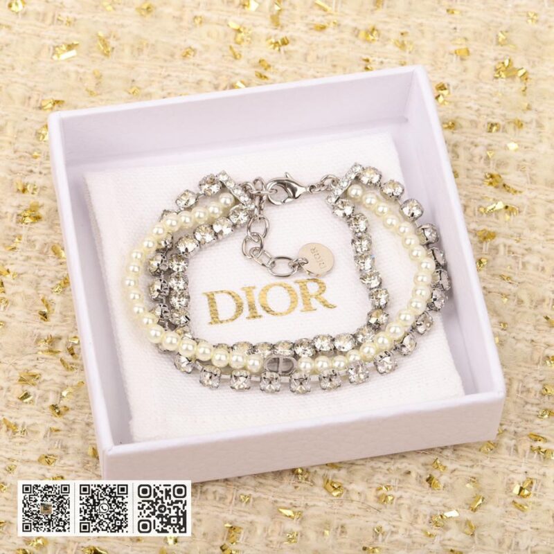 Dior 3层珠钻手链 - Image 5